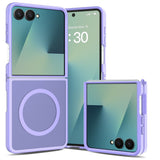 Samsung Galaxy Z Flip8 Matt Flexibelt Plast Skal - MagSafe Kompatibel - Lila