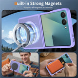 Samsung Galaxy Z Flip8 Matt Flexibelt Plast Skal - MagSafe Kompatibel - Lila