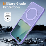 Samsung Galaxy Z Flip8 Matt Flexibelt Plast Skal - MagSafe Kompatibel - Lila