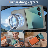 Samsung Galaxy Z Flip8 Matt Flexibelt Plast Skal - MagSafe Kompatibel - Grå