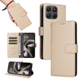 Motorola Moto G47 / G37 EIDERWOOD Flipfodral (RFID-blockerande) - Beige