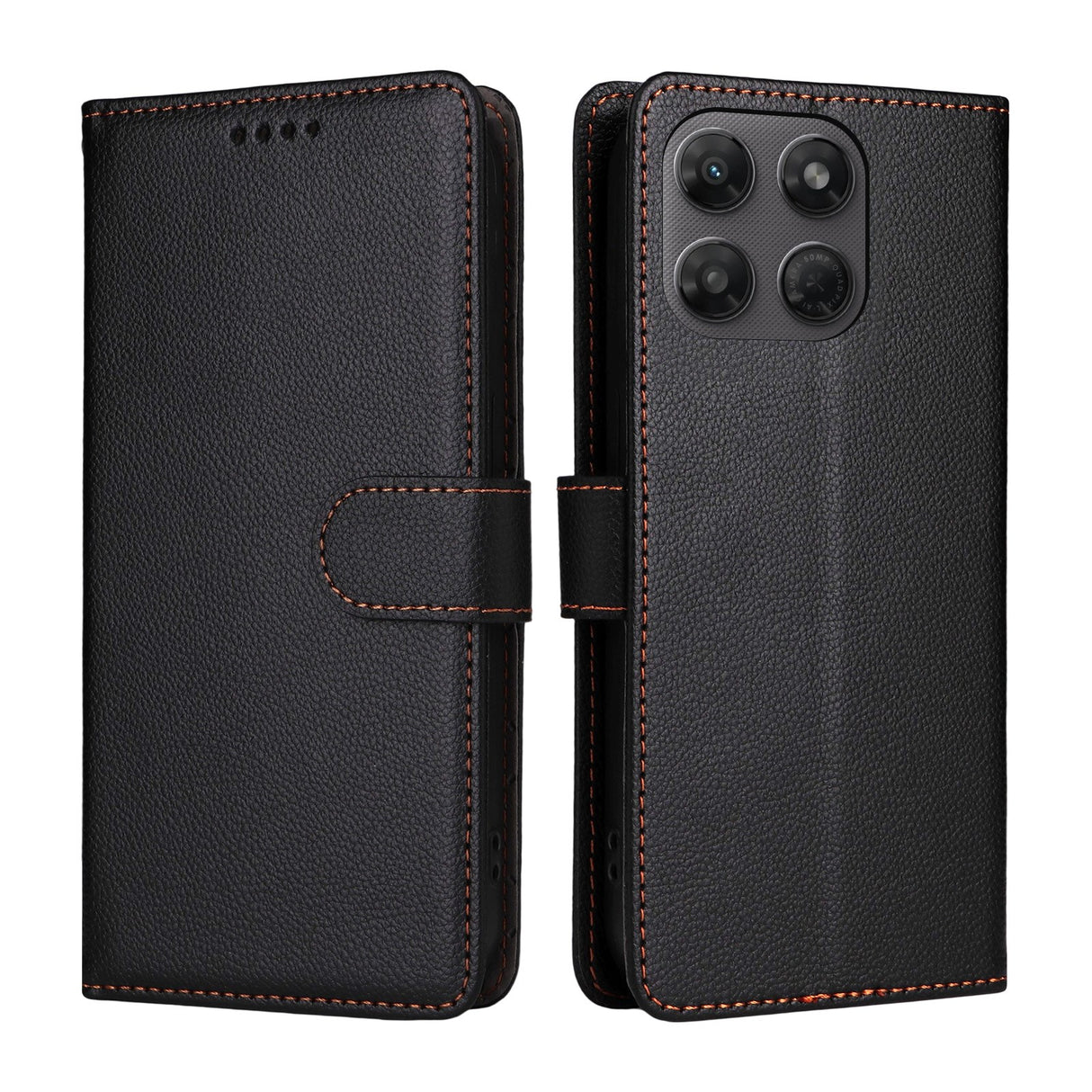 Motorola Moto G47 / G37 EIDERWOOD Flipfodral (RFID-blockerande) - Svart