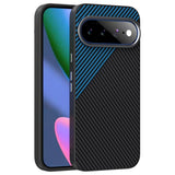 Google Pixel 11 Pro XL ABEEL Hybrid Skal med Kolfiberstruktur - Svart / Blå