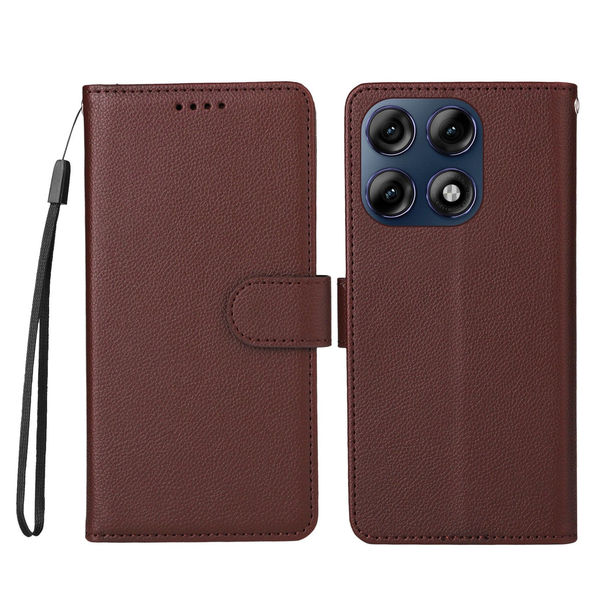 Motorola Edge 70 Pro EIDERWOOD Konstläder Fodral m. Rem - Brun
