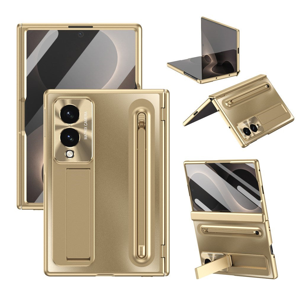 Samsung Galaxy Z Fold8 EIDERWOOD Skal med Styluspenna & Stöd - Guld
