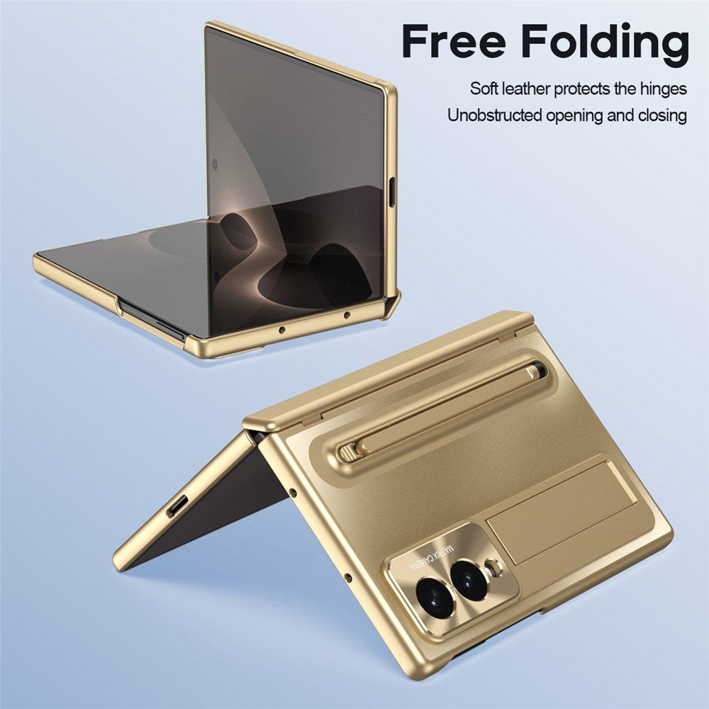 Samsung Galaxy Z Fold8 EIDERWOOD Skal med Styluspenna & Stöd - Guld