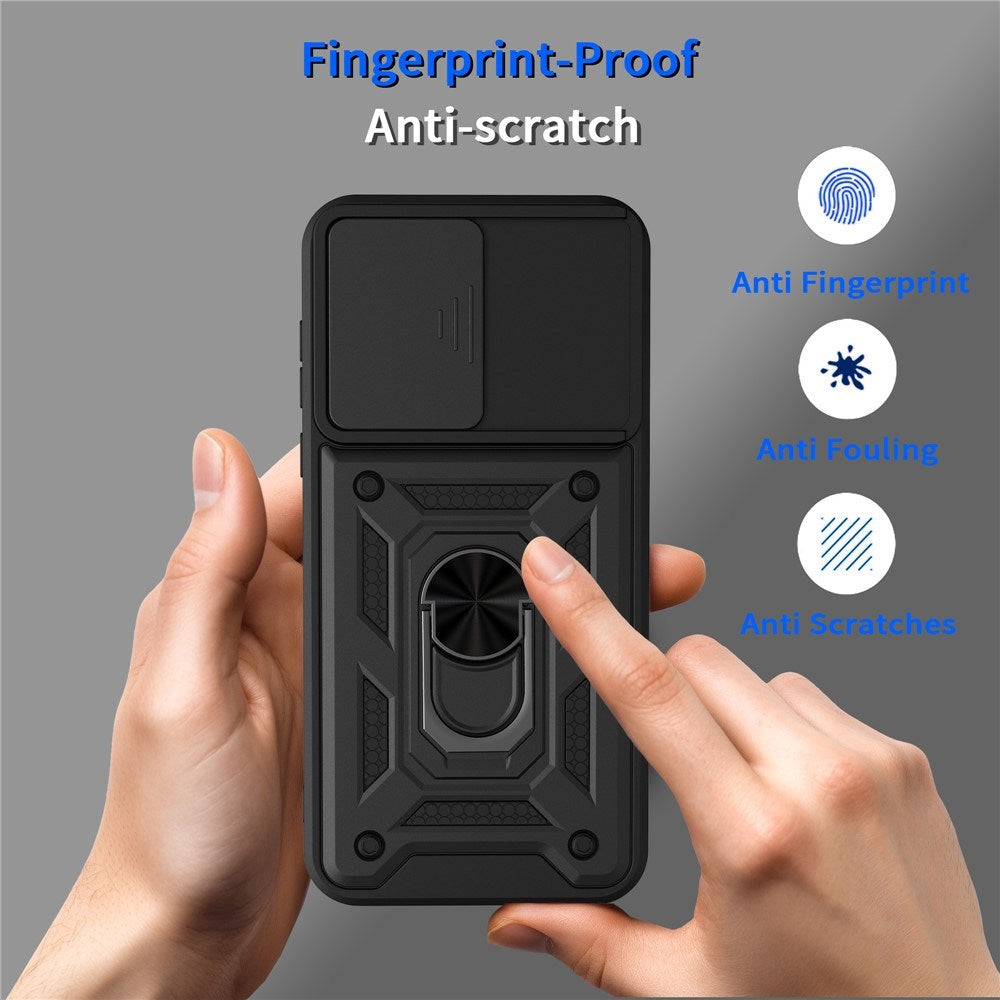 OnePlus Nord CE6 EIDERWOOD Hybrid Hantverkar Skal m. Kickstand & Cam Slider - Svart