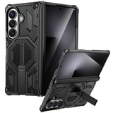 Samsung Galaxy Z Fold8 Ultra / Fold7 EIDERWOOD Handverkar Skal med Inbyggt Kickstand - MagSafe Kompatibel - Svart