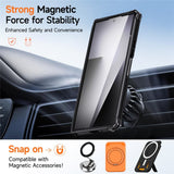 Samsung Galaxy Z Fold8 Ultra / Fold7 EIDERWOOD Handverkar Skal med Inbyggt Kickstand - MagSafe Kompatibel - Svart