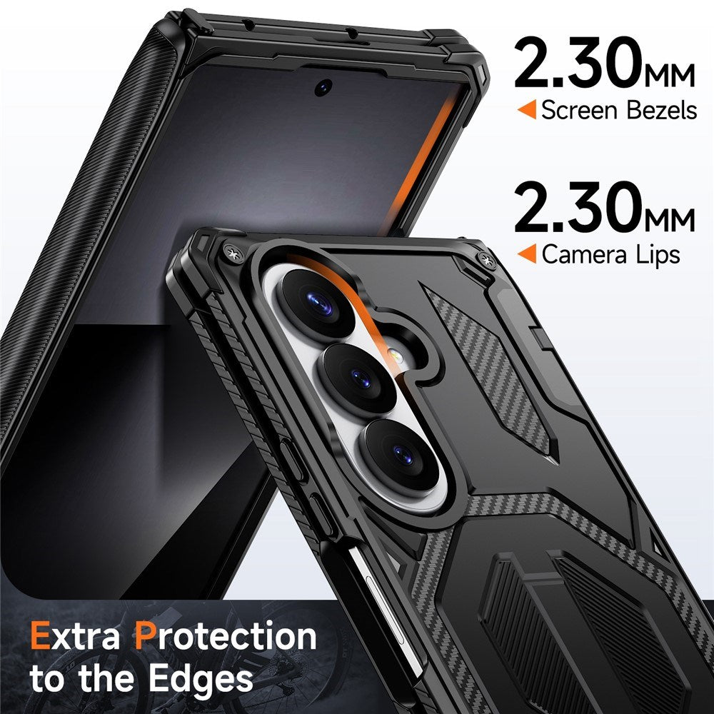 Samsung Galaxy Z Fold8 Ultra / Fold7 EIDERWOOD Handverkar Skal med Inbyggt Kickstand - MagSafe Kompatibel - Svart
