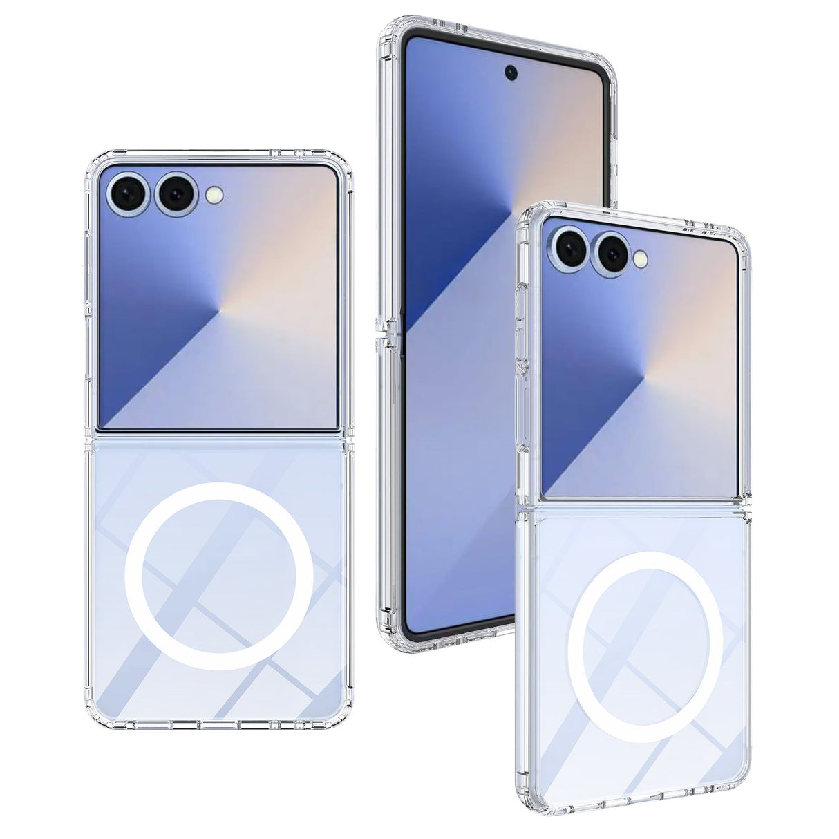 Samsung Galaxy Z Flip8 EIDERWOOD Hybrid Plast Skal - MagSafe Kompatibel - Genomskinlig