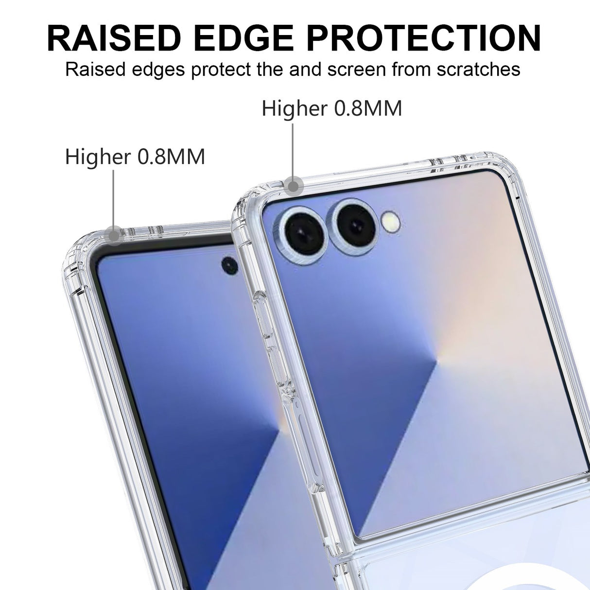 Samsung Galaxy Z Flip8 EIDERWOOD Hybrid Plast Skal - MagSafe Kompatibel - Genomskinlig