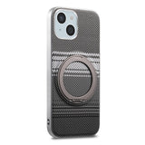 iPhone 14 / 13 EIDERWOOD Hybrid Plast Gradient Skal m. Roterande Kickstand - MagSafe Kompatibel - Svart