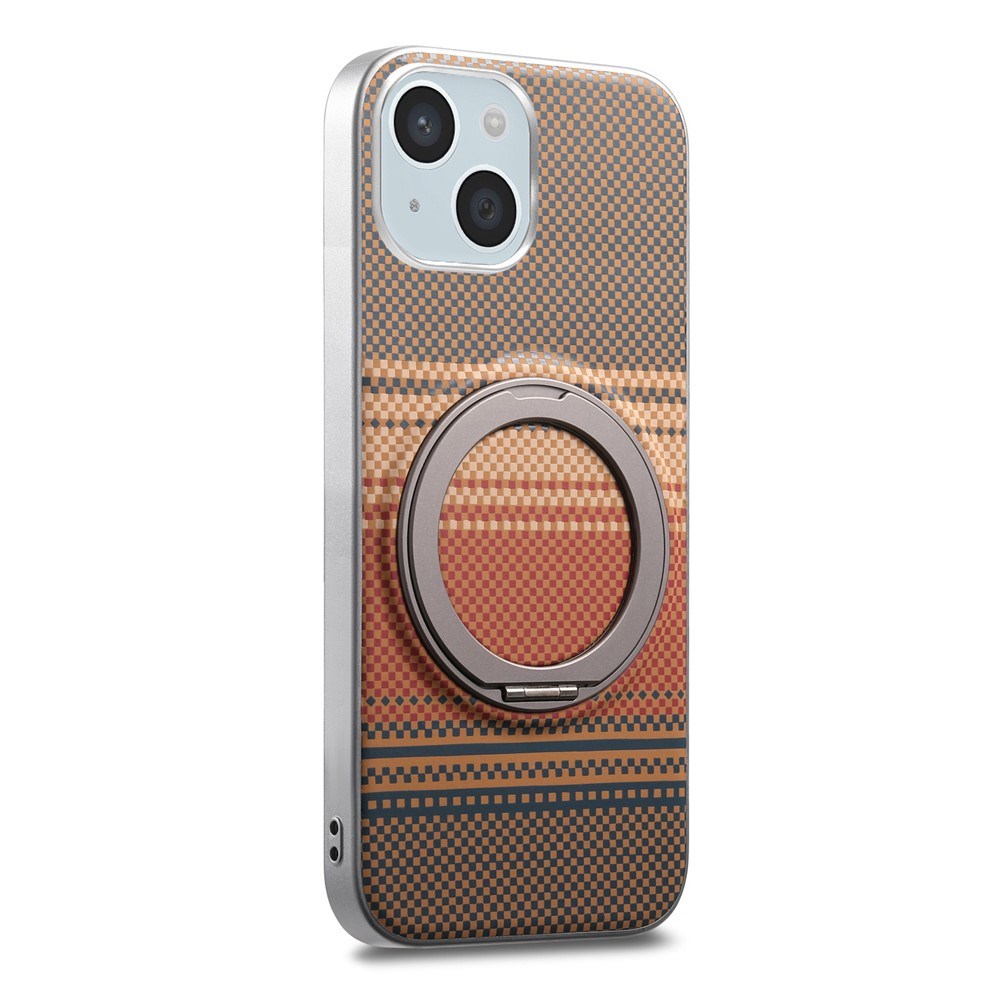 iPhone 14 / 13 EIDERWOOD Hybrid Plast Gradient Skal m. Roterande Kickstand - MagSafe Kompatibel - Brun