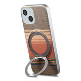 iPhone 14 / 13 EIDERWOOD Hybrid Plast Gradient Skal m. Roterande Kickstand - MagSafe Kompatibel - Brun