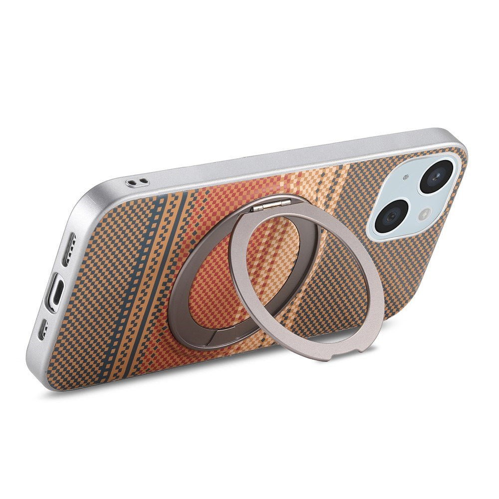 iPhone 14 / 13 EIDERWOOD Hybrid Plast Gradient Skal m. Roterande Kickstand - MagSafe Kompatibel - Brun