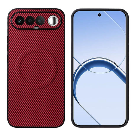Realme 16 EIDERWOOD Hybrid Carbon Skal - MagSafe Kompatibel - Röd