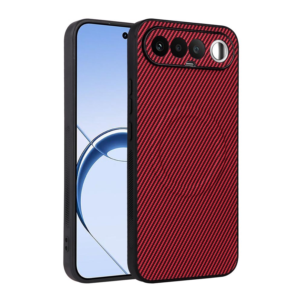 Realme 16 EIDERWOOD Hybrid Carbon Skal - MagSafe Kompatibel - Röd