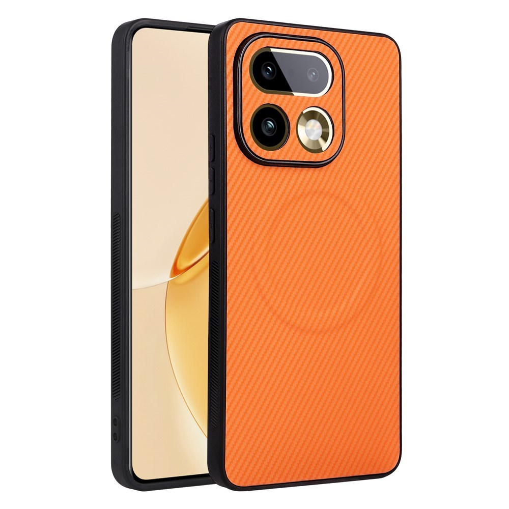 Realme 16 Pro+ EIDERWOOD Hybrid Carbon Skal - MagSafe Kompatibel - Orange