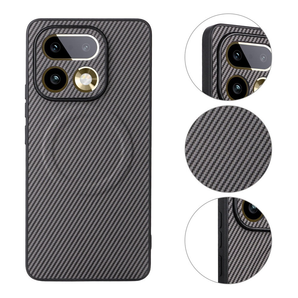 Realme 16 Pro+ EIDERWOOD Hybrid Carbon Skal - MagSafe Kompatibel - Grå