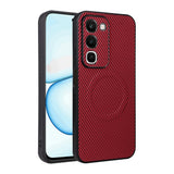 Realme C100 EIDERWOOD Hybrid Carbon Skal - MagSafe Kompatibel - Röd