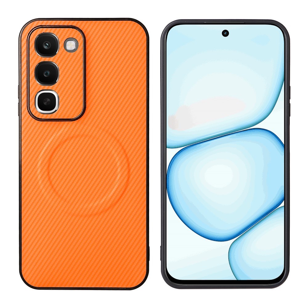 Realme C100 EIDERWOOD Hybrid Carbon Skal - MagSafe Kompatibel - Orange