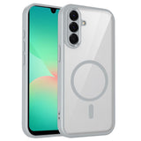 Samsung Galaxy A27 EIDERWOOD Hybrid Plast Skal - MagSafe Kompatibel - Genomskinlig / Grå