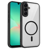Samsung Galaxy A27 EIDERWOOD Hybrid Plast Skal - MagSafe Kompatibel - Genomskinlig / Svart