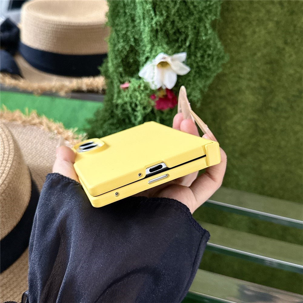 Samsung Galaxy Z Fold8 EIDERWOOD Hårt Plast Skal med Gångjärn - Gul