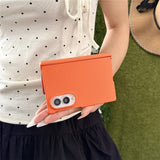 Samsung Galaxy Z Fold8 EIDERWOOD Hårt Plast Skal med Gångjärn - Orange