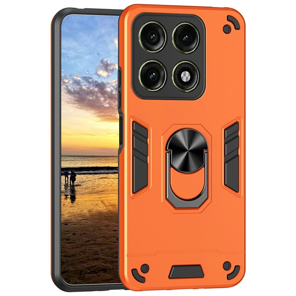 Motorola Edge 70 Pro EIDERWOOD Magnetisk Hybrid Hantverkar Skal m. Kickstand - Orange