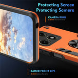 Motorola Edge 70 Pro EIDERWOOD Magnetisk Hybrid Hantverkar Skal m. Kickstand - Orange