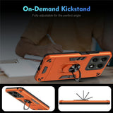 Motorola Edge 70 Pro EIDERWOOD Magnetisk Hybrid Hantverkar Skal m. Kickstand - Orange