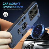 Motorola Edge 70 Pro EIDERWOOD Magnetisk Hybrid Hantverkar Skal m. Kickstand - Blå