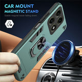 Motorola Edge 70 Pro EIDERWOOD Magnetisk Hybrid Hantverkar Skal m. Kickstand - Grön