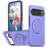 Google Pixel 11 / 11 Pro EIDERWOOD Hybrid Plast Skal med Roterbart Kickstand - MagSafe Kompatibel - Lila