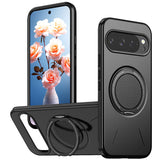 Google Pixel 11 / 11 Pro EIDERWOOD Hybrid Plast Skal med Roterbart Kickstand - MagSafe Kompatibel - Svart