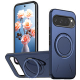 Google Pixel 11 / 11 Pro EIDERWOOD Hybrid Plast Skal med Roterbart Kickstand - MagSafe Kompatibel - Blå