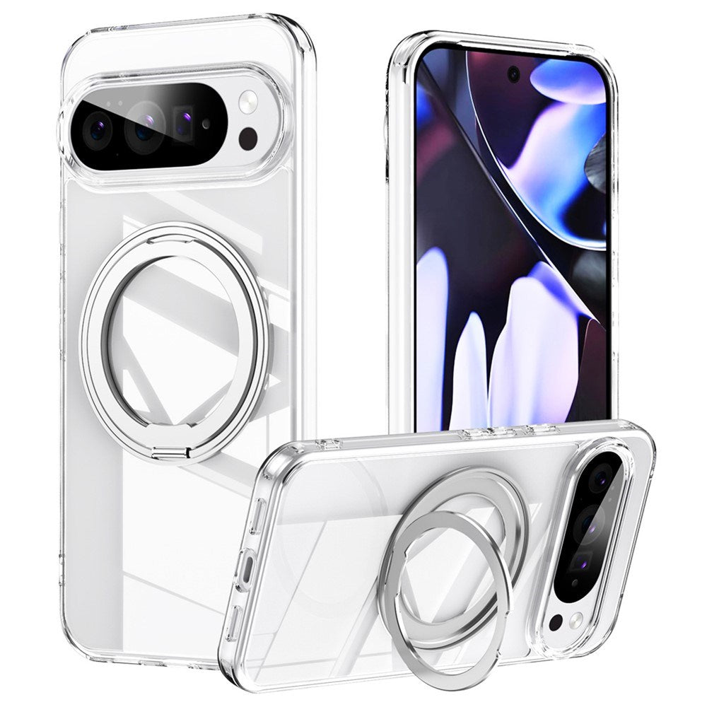 Google Pixel 11 Pro XL EIDERWOOD Hybrid Skal med Kickstand - Silver