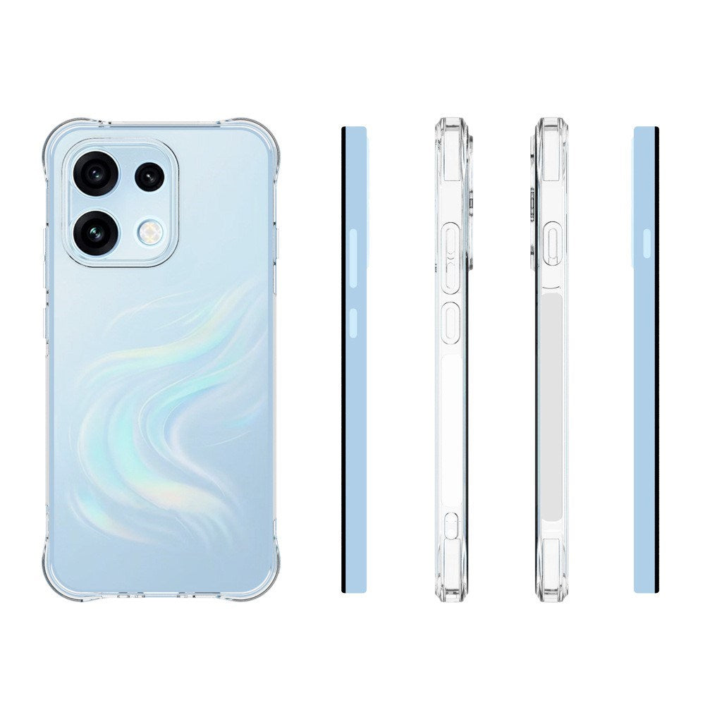 OPPO Reno16 F (5G) EIDERWOOD Flexibelt Plast Skal med Stötdämpande Hörn - Genomskinlig