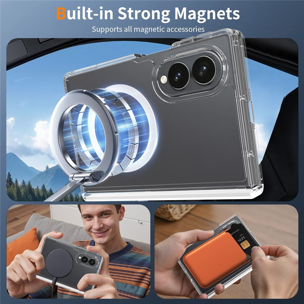 Samsung Galaxy Z Fold8 EIDERWOOD Hybrid All-Around Skyddande Skal - MagSafe Kompatibel - Genomskinlig