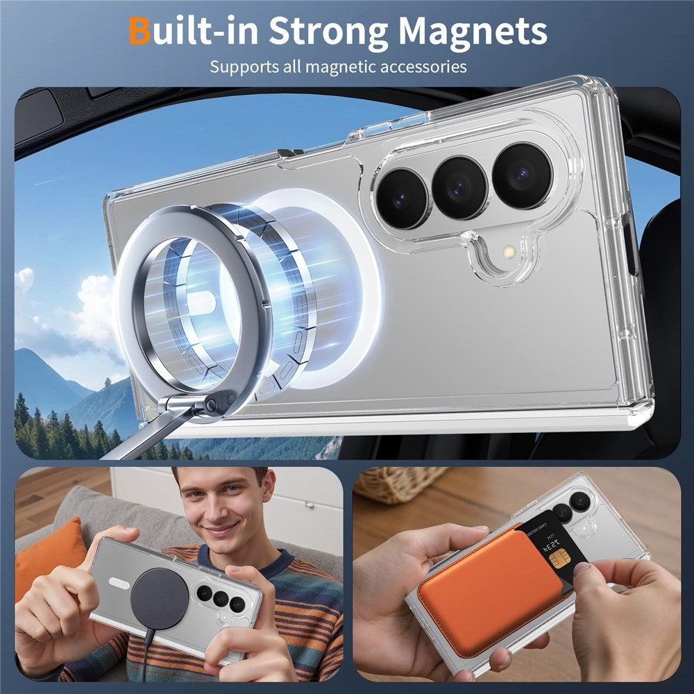 Samsung Galaxy Z Fold8 Ultra EIDERWOOD Hybrid All-Around Skyddande Skal - MagSafe Kompatibel - Genomskinlig
