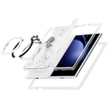 Samsung Galaxy Z Fold8 EIDERWOOD Hybrid Skal med Roterbart Stativ - Genomskinlig