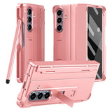 Samsung Galaxy Z Fold8 Ultra EIDERWOOD Rustigt Skal med Stativfunktion & Skärmskydd - Rosa