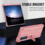 Samsung Galaxy Z Fold8 Ultra EIDERWOOD Rustigt Skal med Stativfunktion & Skärmskydd - Rosa