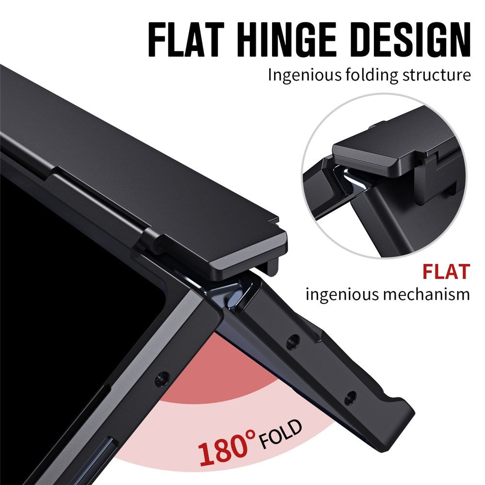 Samsung Galaxy Z Fold8 Ultra EIDERWOOD Rustigt Skal med Stativfunktion & Skärmskydd - Svart