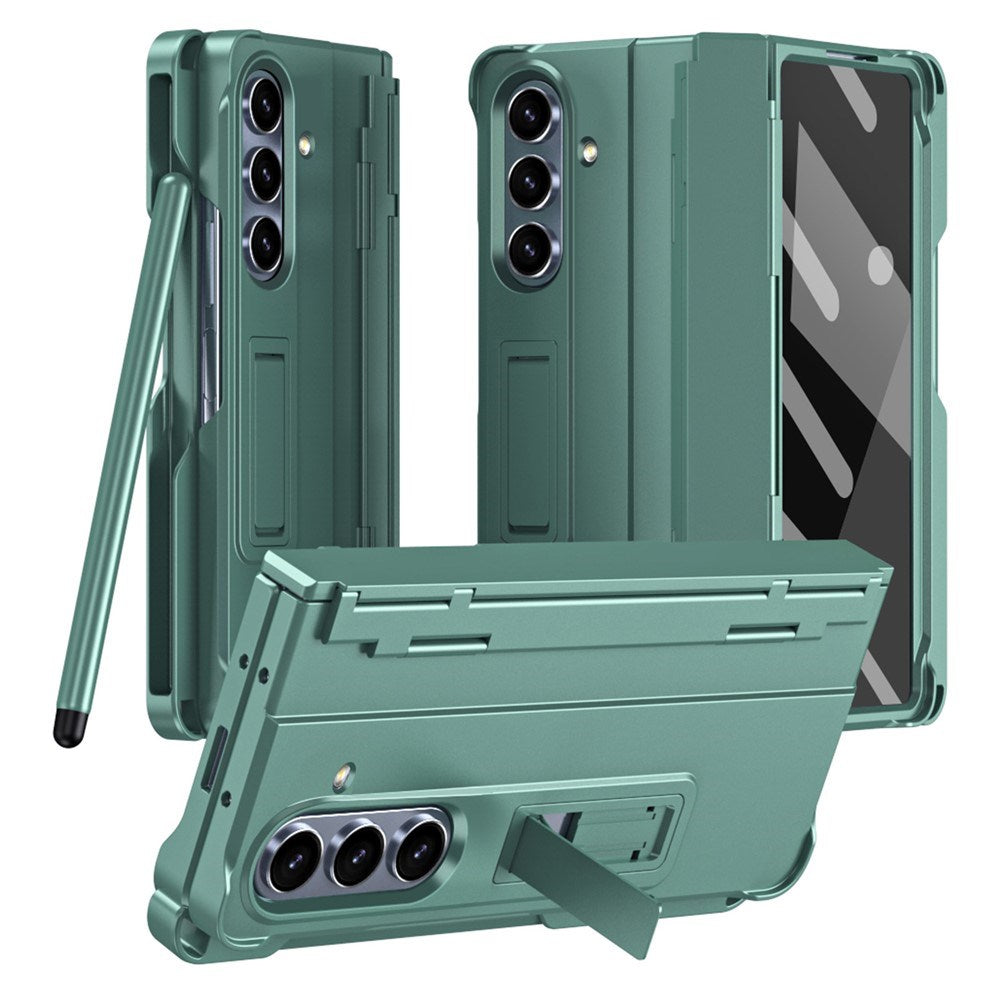 Samsung Galaxy Z Fold8 Ultra EIDERWOOD Rustigt Skal med Stativfunktion & Skärmskydd - Grön