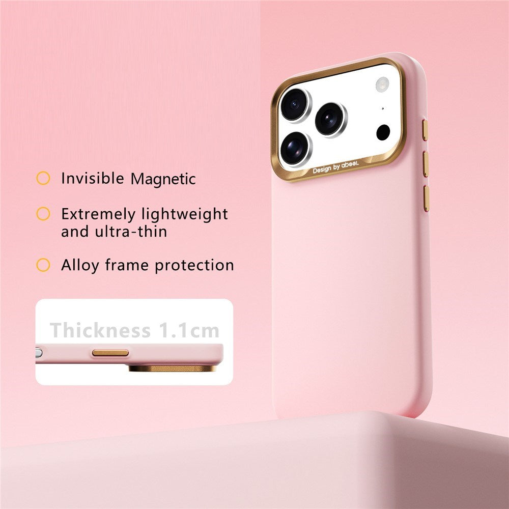 iPhone 18 Pro / 17 Pro ABEEL Hårt Soft-Touch Plast Skal - MagSafe Kompatibel - Rosa