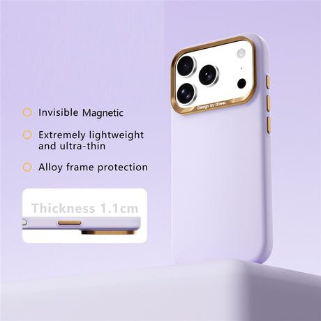 iPhone 18 Pro / 17 Pro ABEEL Hårt Soft-Touch Plast Skal - MagSafe Kompatibel - Lila