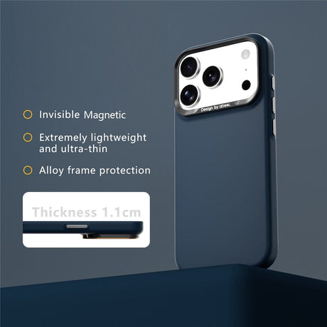 iPhone 18 Pro / 17 Pro ABEEL Hårt Soft-Touch Plast Skal - MagSafe Kompatibel - Mörkblå